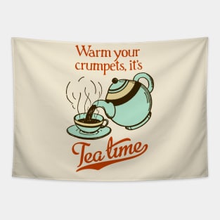 Warm your crumpets, it's Tea Time! Tapestry