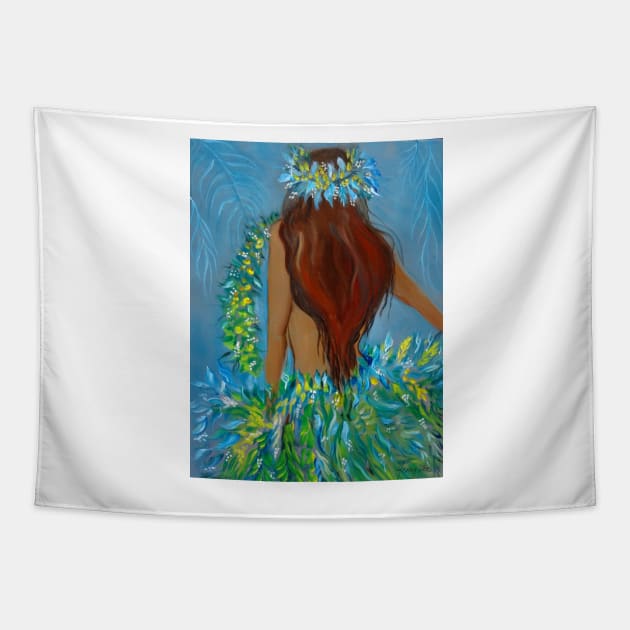 Merrie Monarch Hula Girl 14 Tapestry by jennyleeandjim