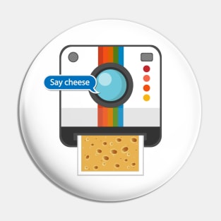 Say cheese Classic camera design Pin