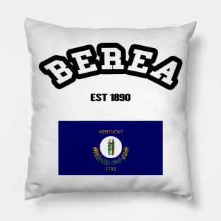 🌄 Berea Kentucky Strong, Bluegrass State Flag, 1890, City Pride Pillow
