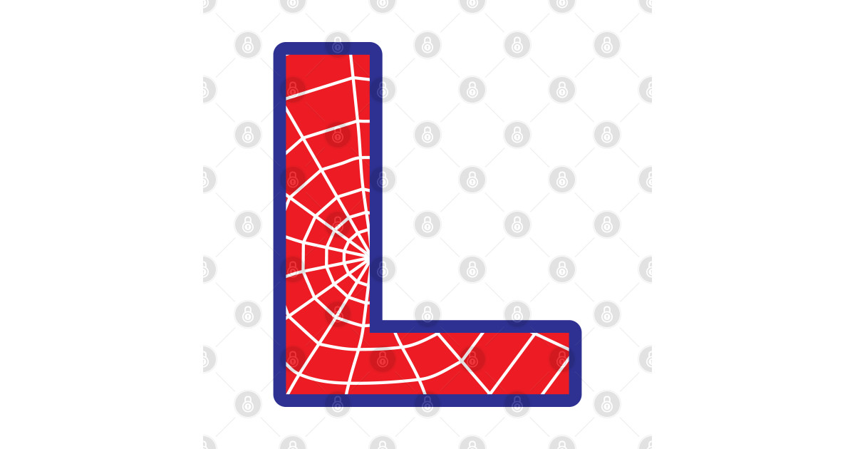 spiderman letter l letter posters and art prints