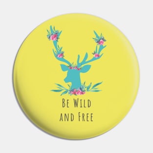 Be free & wild deer art A4 poster print on Quality paper. Ready to frame. Pin