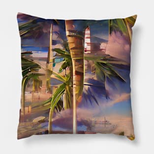 Summer Vibes, colorful Pillow