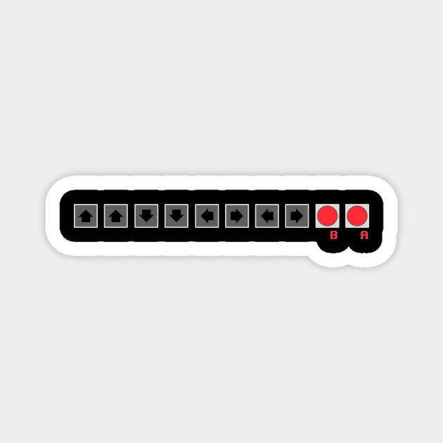 Konami Code Magnet by banditotees