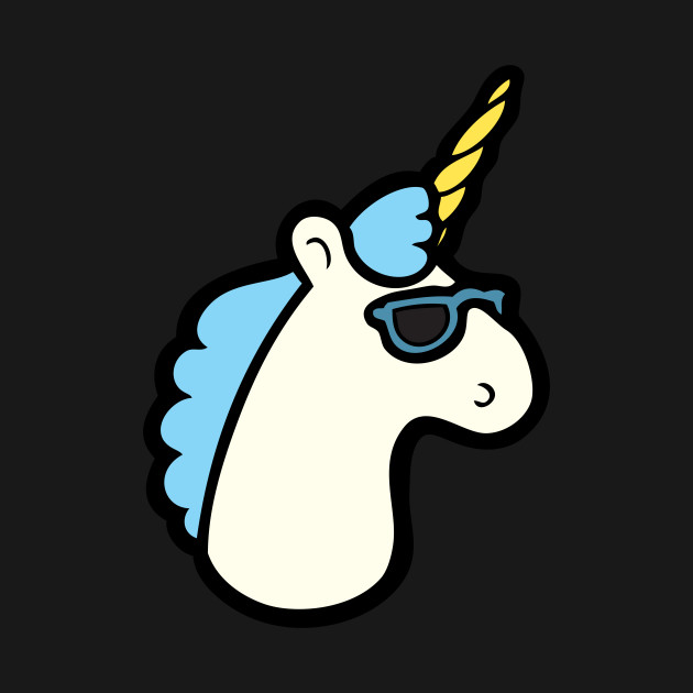 Discover Blue Unicorn - Unicorn - T-Shirt