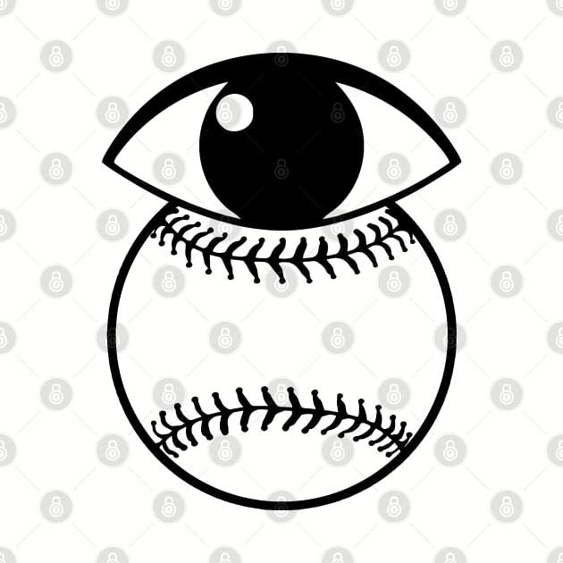 Funny Baseball Keep Your EYE on the BALL by TeeCreations