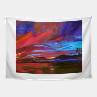 Red Horizons Tapestry