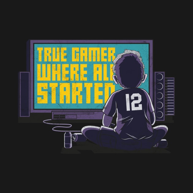 True Pro Gamer Retro by avshirtnation