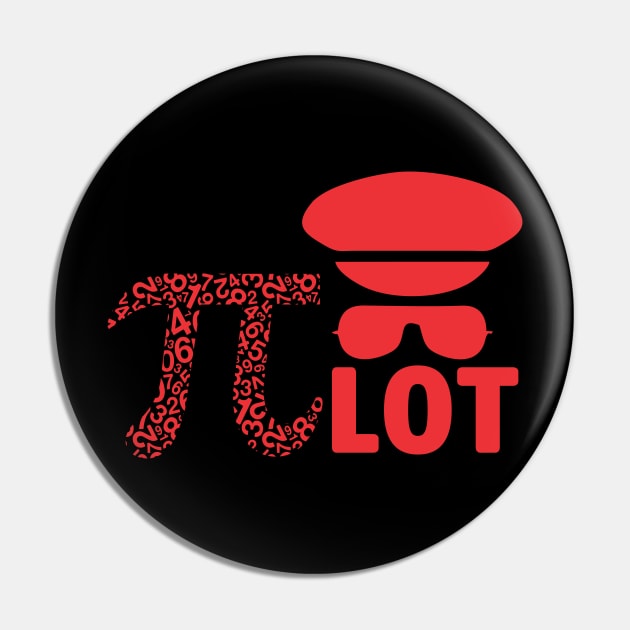 PI Day PIlot Pin by A Zee Marketing