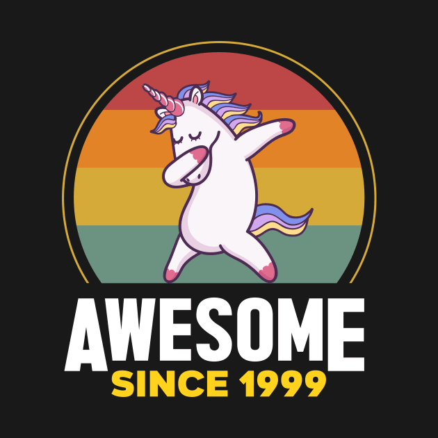 Unicorn Cute, Awesome Since 1999, Born In 1999 Birthday by GEMEARNARNSYAK