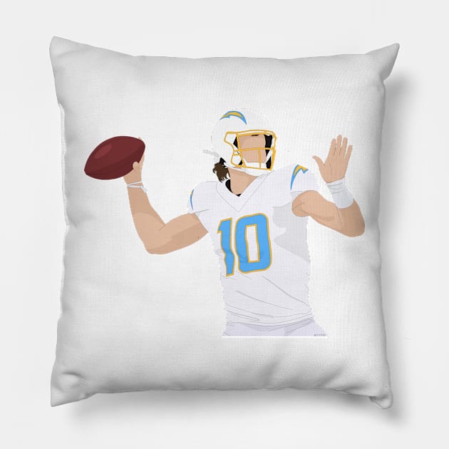 Justin Herbert Pillow by aimeefergiex