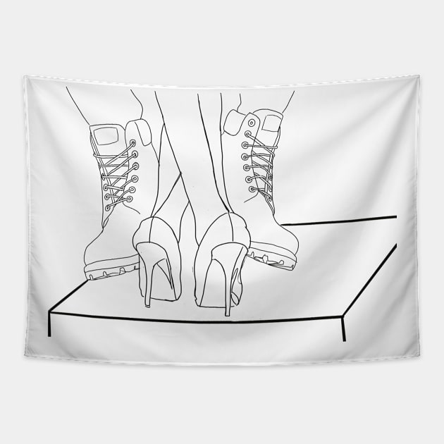 Timbs and heels Tapestry by byEstherReid