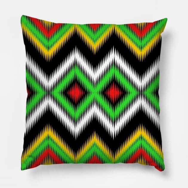 Bright, beautiful tribal patterns Pillow by noke pattern