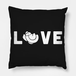 LOVE Cute Ball Python Pillow