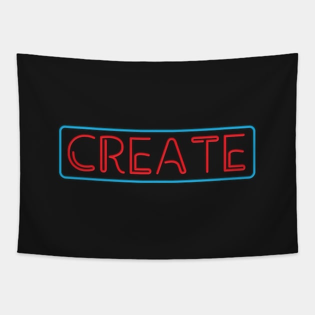 Neon Create Tapestry by Woah_Jonny