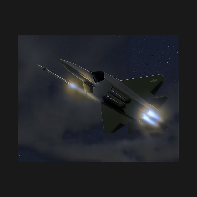 F22 Raptor, fox 3 by MarkSeb