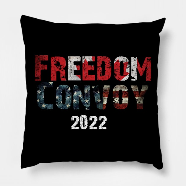 Freedom Convoy 2022 Pillow by c o m e t™