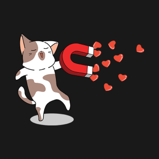 Cat love magnet T-Shirt