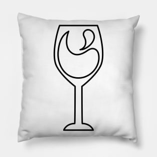 Wine Glass Pillow