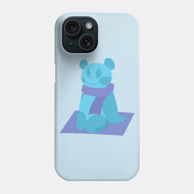 Little Blue Panda Phone Case by Twiranux