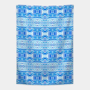 Native Tribal Pattern Blue Tapestry