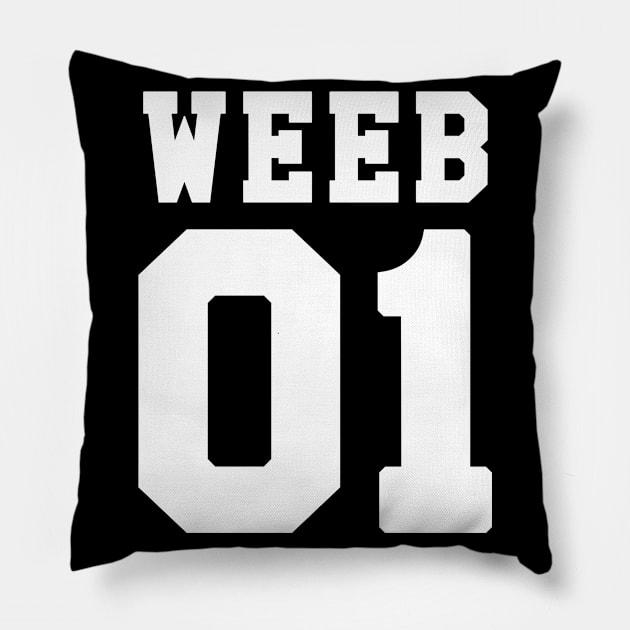 Weeb Stuff Weeaboo Trash Anime Merch Gift Pillow by Alex21