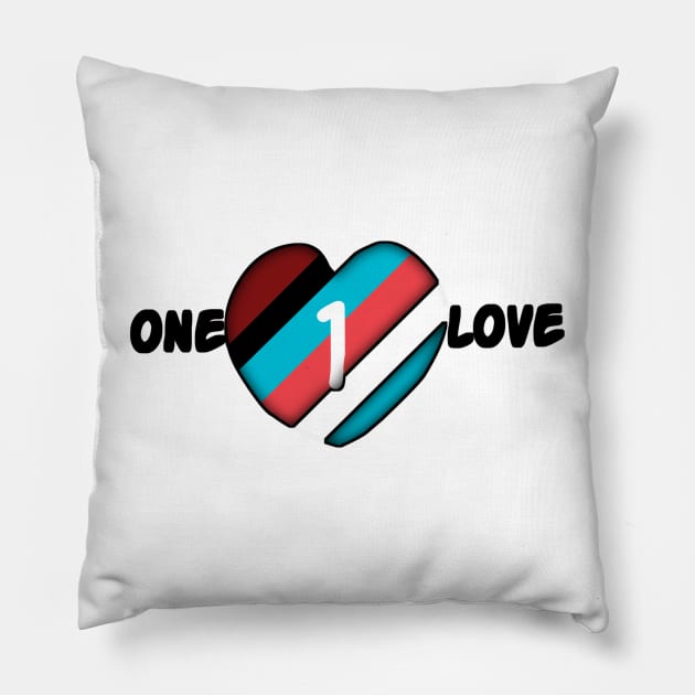 One love wpap Pillow by Mahbur99