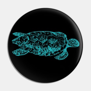 Loggerhead sea turtle Pin