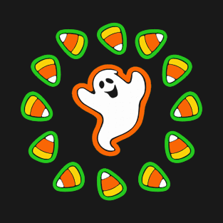 Candy Corn Ghost Ring T-Shirt