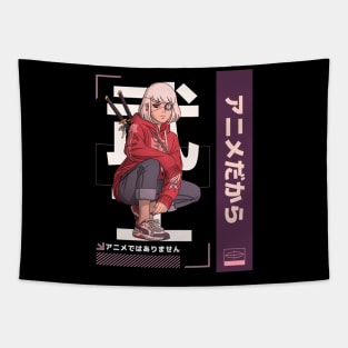 It's Not Cartoons It's Anime Lover Anime Girl Gift Tapestry