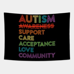 Autism Awareness Support Care Acceptance Ally Tapestry