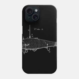 Fishing Lure Patent Print 1908 Phone Case