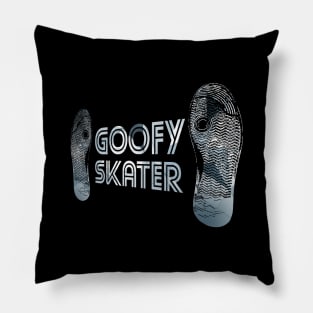 Trippy Geometric Goofy Skater Skateboarder Skateboarding Pillow