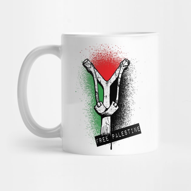 Free Palestine The Palestinian Flag Free Gaza Coffee Mug Men Women  Travelers