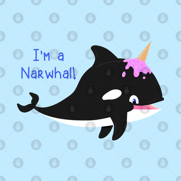 Narwhal Whale by Ahhhvocadoh