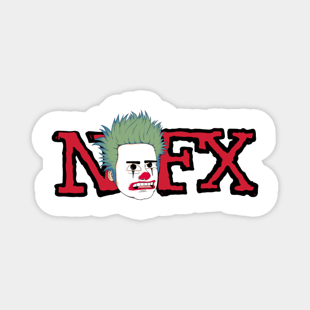 NOFX band merch funny cartoon style design Magnet by ROCKHOPPER