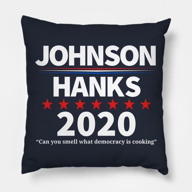 The Rock for President Pillow by shumaza