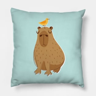 Capybara in Transcendental Meditation Pillow