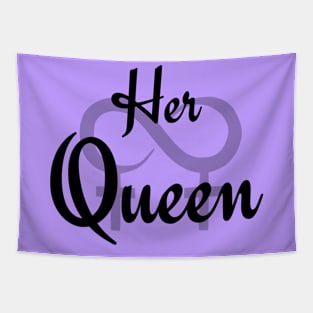 Her Queen Black Tapestry