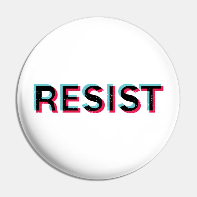 RESIST Pin by Midnight Run Studio