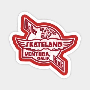 Skateland Ventura California Vintage Roller Rink Magnet