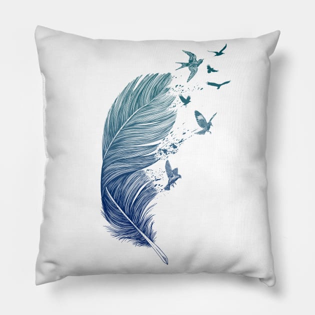 Fly Away Pillow by rcaldwell