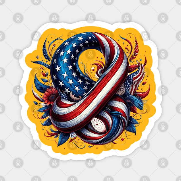 American flag Magnet by YuYu