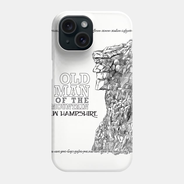 Old Man of the Mountain Phone Case by DDGraphits