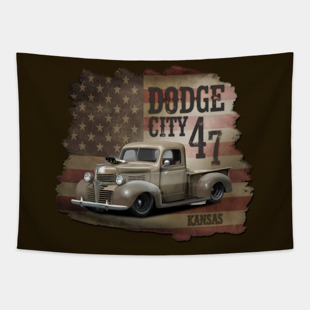 47 Dodge Classic Pickup Tapestry by hardtbonez