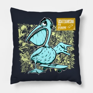 Pelican Skateboarding Pillow