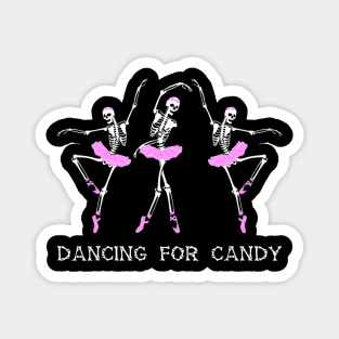 Ballet Dancing Skeleton Funny Halloween Costume Gift Magnet