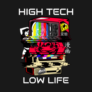 High Tech Low Life Retro T-Shirt