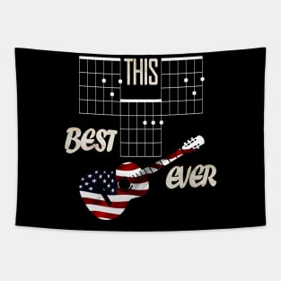 Chord guitar gift This note best ever guitar T-shirt flag Tapestry