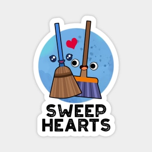 Sweep Hearts Funny Sweet Hearts Broom Pun Magnet